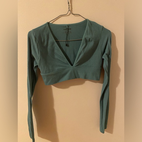 Garage longsleeve, size small, deep greenish blue colour, maybe worn once before - Picture 2 of 2